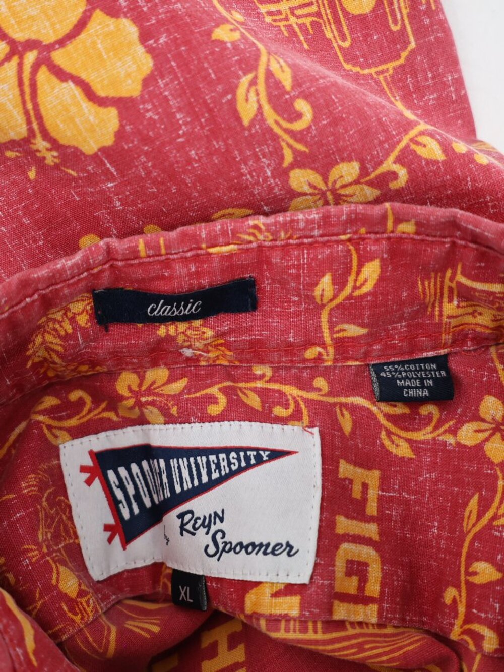 Reyn Spooner Hawaiian Shirt Mens XL university USC Fight On Trojans Football - Picture 13 of 15